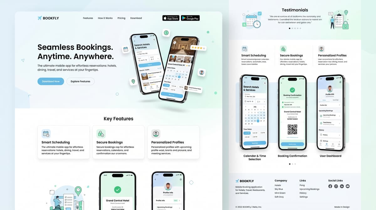 Mobile Booking App